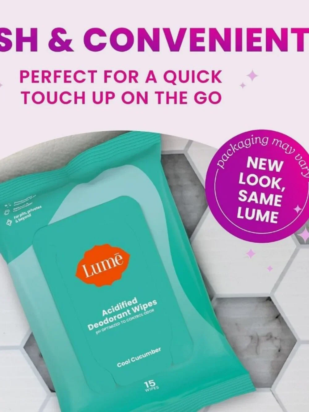 Lume deodorant wipes